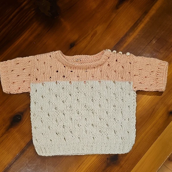 6 Piece Handmade Baby Knitted Top Lot - Picture 3 of 7